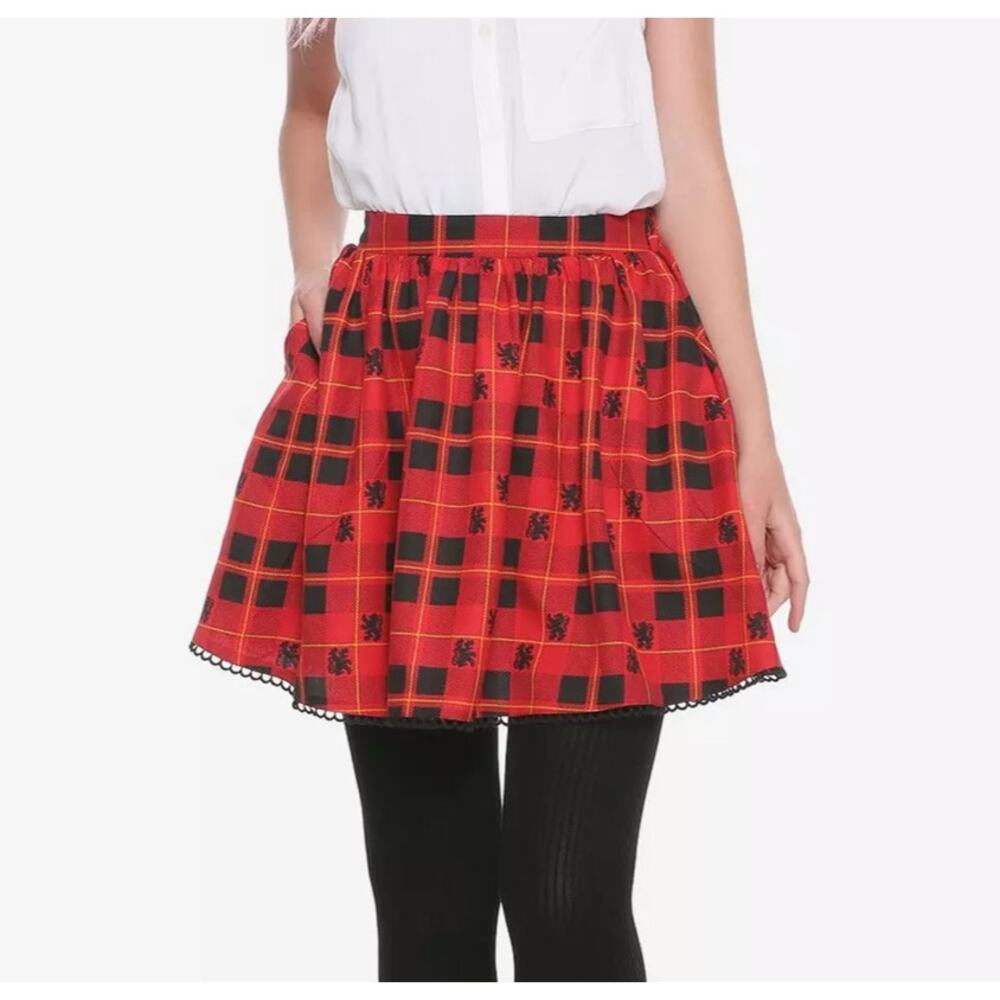 Harry Potter Gryffindor Plaid Skirt Red Black Women’s Medium Cosplay Halloween